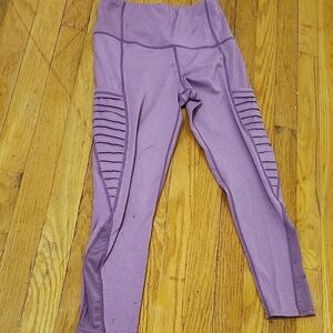 Purple High-Waisted Leggings